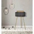 Odkládací stolek Blacky 40 cm černý/zlatý