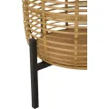Sada 2 ks stojanů na květiny Rattan zlatá