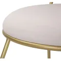 Designová jídelní židle Heart světle růžová/zlatá