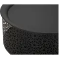 Odkládací stolek Blacky 35 cm černý/zlatý