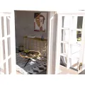 Konferenční stolek Saint Barth 80 cm hnědo-černý