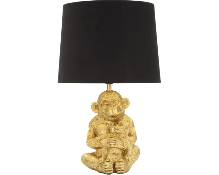 Stolní lampa Monkey Mum 49 cm zlatá