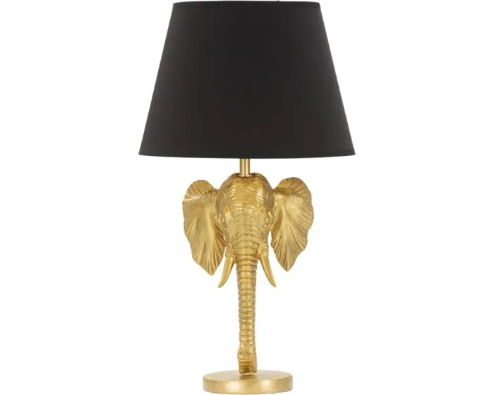Stolní lampa Elephant 59 cm černo-zlatá