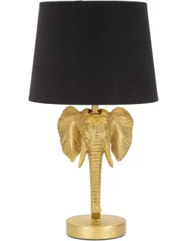 Stolní lampa Elephant 43 cm černo-zlatá