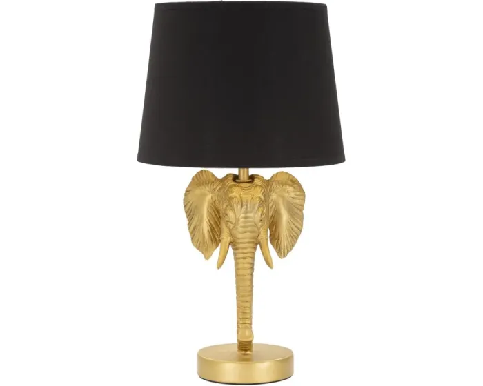 Stolní lampa Elephant 43 cm černo-zlatá