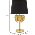 Stolní lampa Elephant 43 cm černo-zlatá