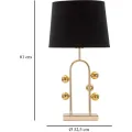 Stolní lampa Bubble 61 cm černo-zlatá
