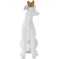 Dekorativní soška Dog 33 cm bílá