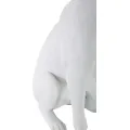 Dekorativní soška Dog 33 cm bílá
