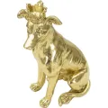 Dekorativní soška Dog 33 cm zlatá