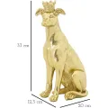 Dekorativní soška Dog 33 cm zlatá