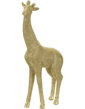 Dekorativní soška Giraffe zlatá