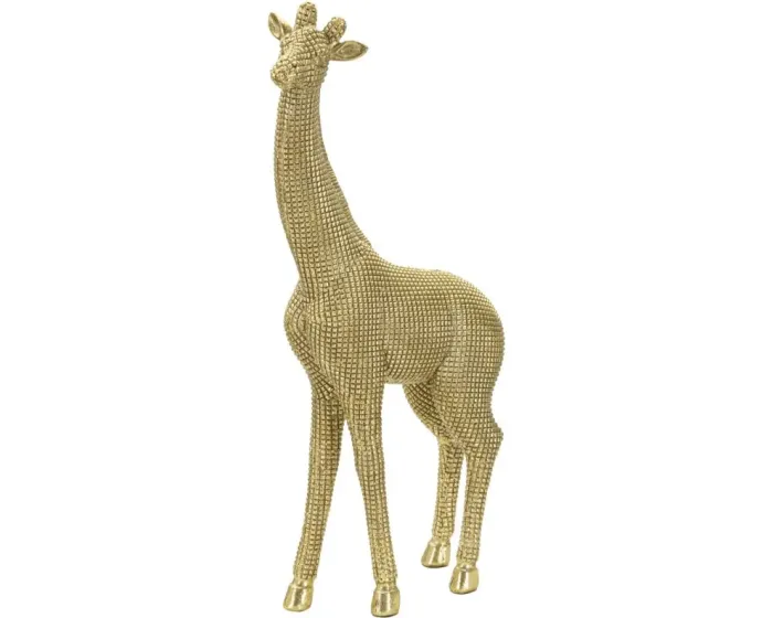 Dekorativní soška Giraffe zlatá