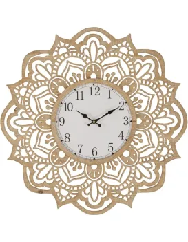 Nástěnné hodiny Carving 60 cm hnědé