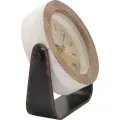 Stolní hodiny Round 24 cm hnědé