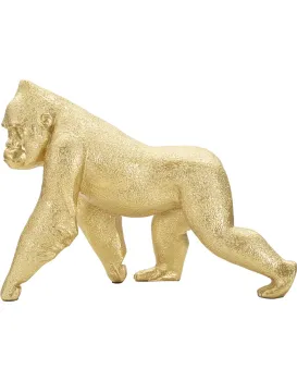 Dekorativní soška Gorilla Front zlatá