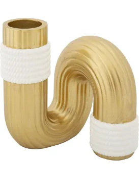 Váza Bann Big 12 cm zlatá/bílá