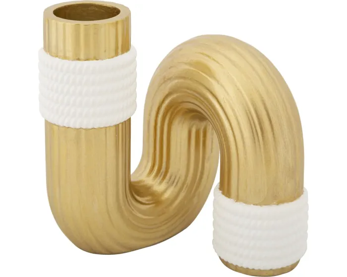 Váza Bann Big 12 cm zlatá/bílá