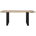 Jídelní rozkládací stůl Edge 180/280 cm z masivu hnědý/černý