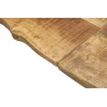 Jídelní rozkládací stůl Edge 180/280 cm z masivu hnědý/černý