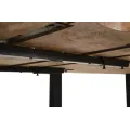 Jídelní rozkládací stůl Edge 180/280 cm z masivu hnědý/černý