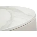 Konferenční stolek Montpellier 75 cm se zásuvkami zlatý/krémový/mramor