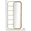 Volně stojící zrcadlo Panama 151 cm hnědé
