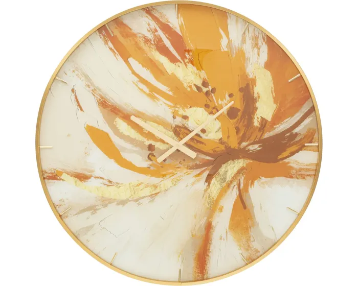 Nástěnné hodiny Glass Toply 80 cm vícebarevné/zlaté