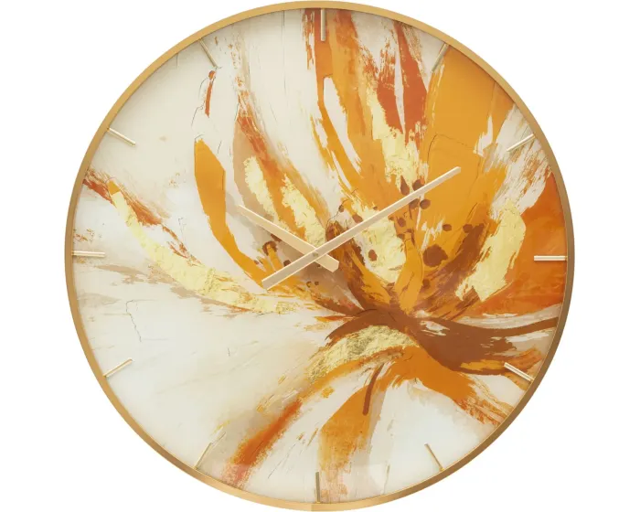 Nástěnné hodiny Glass Toply 60 cm vícebarevné/zlaté