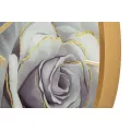 Nástěnné hodiny Glass Rose 60 cm vícebarevné/zlaté