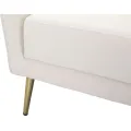 Designové křeslo Kiev krémové/zlaté