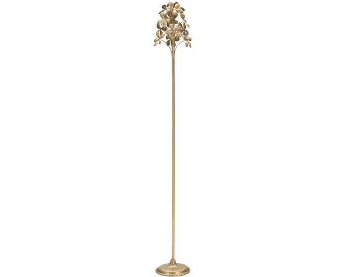 Kovový svícen Flowy 118 cm zlatý