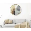 Nástěnné hodiny Glass Motif 80 cm vícebarevné/zlaté