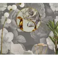 Nástěnné hodiny Glass Rose 60 cm vícebarevné/zlaté