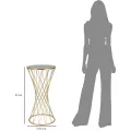 Odkládací stolek Tower 40 cm zlatý