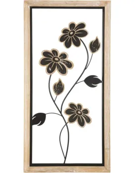 Nástěnná dekorace Girish A 60 cm černá/hnědá