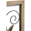 Nástěnná dekorace Koman B 60 cm hnědá/černá