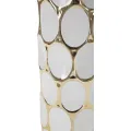 Stolní lampa Glam Carv 56 cm bílo-zlatá