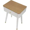Noční stolek Matera 45 cm bílý