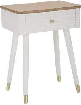 Noční stolek Matera 45 cm bílý
