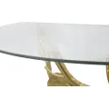 Nástěnná police Tisty 60 cm zlatá