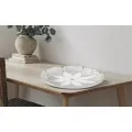 Dekorativní tác Atene 35,5 cm bílý/zlatý