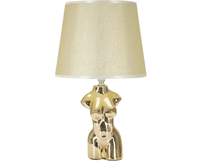 Stolní lampa Glam Woman 39,5 cm béžovo-zlatá