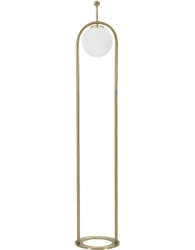 Stojací lampa Glamy 168 cm bílá/zlatá