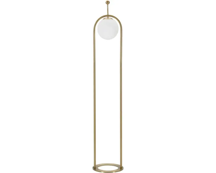 Stojací lampa Glamy 168 cm bílá/zlatá