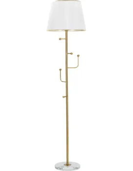 Stojací lampa Hanger 173 cm zlatá/bílá/mramor