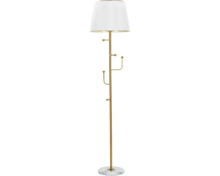 Stojací lampa Hanger 173 cm zlatá/bílá/mramor