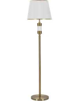 Stojací lampa Whity 160 cm bílá/zlatá