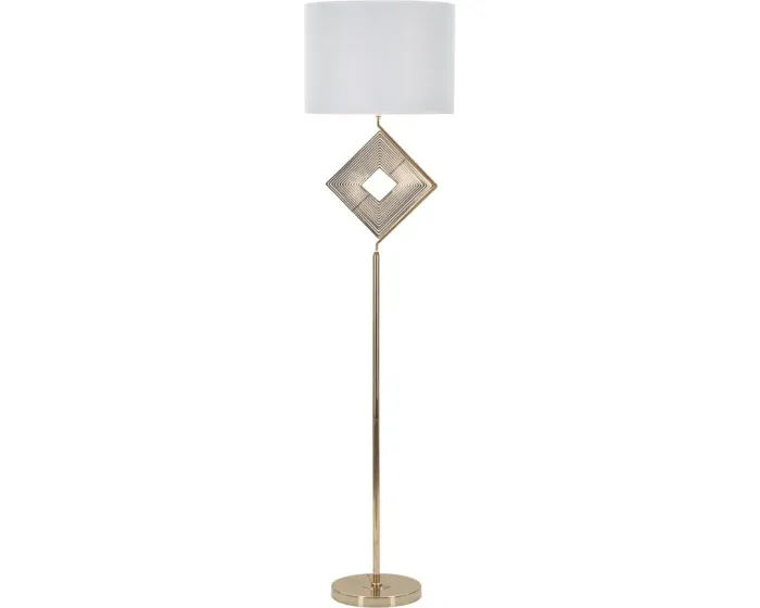Stojací lampa Move 161 cm zlatá/bílá