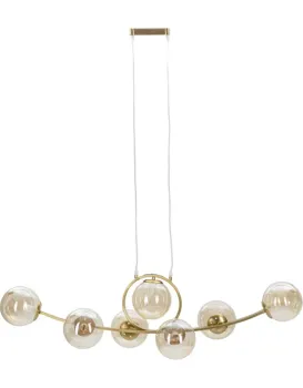 Závěsný lustr Japan 115 cm zlatý